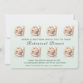 Trendtisch am Abend vor der Probe Abendessen Einladung