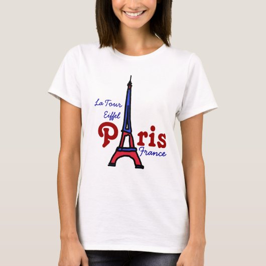 Trendtourismus Eiffelturm Paris FRANCE T-Shirt (Vorderseite)