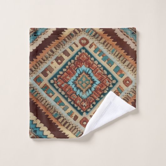 Trendtürkisch schöne alte Mustersammlung Badhandtuch Set (Waschlappen)