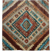 Trendtürkisch schöne alte Mustersammlung Duschvorhang (Vorderseite)