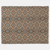 Trendtürkisch schöne alte Mustersammlung Fleecedecke (Vorderseite (Horizontal))
