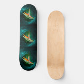 Trendvogel der paradiesischen Blume Skateboard (Vorderseite)