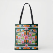 Trendwater Lilies modische Tote Bag Tasche (Vorderseite)