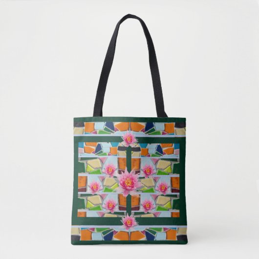 Trendwater Lilies modische Tote Bag Tasche (Vorderseite)