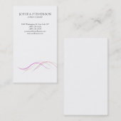 Trendweiße Schlichte, einfache Minimalistische Kur Visitenkarte (Vorne/Hinten)