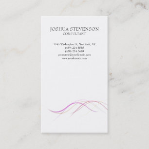 Trendweiße Schlichte, einfache Minimalistische Kur Visitenkarte