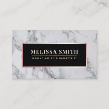 Trendweißer Marmor Makeup Artist Friseur Salon