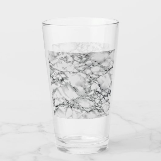 Trendweißer Marmorstein Glas (Rückseite)