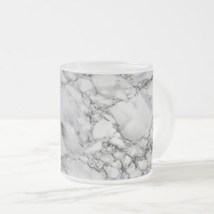 Trendweißer Marmorstein Mattglastasse
