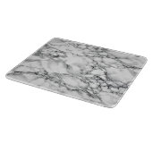 Trendweißer Marmorstein Schneidebrett (Ecke)