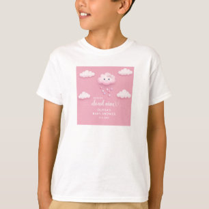 Trendwolke 9 Rosa-Mädchen-Dusche T-Shirt