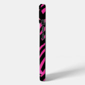 Trendy 2000er Jahre rosa und schwarz Case-Mate iPhone Hülle (Rückseite / Links)