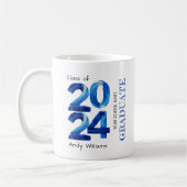 Trendy 2024 Abschluss Gift Blue Kaffeetasse (Links)