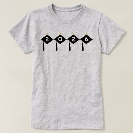 Trendy 2025 Abschluss T - Shirt (Design vorne)