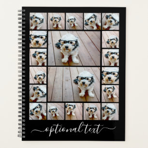 Trendy 20 Foto Collage Script Name - White Black Planer
