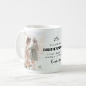 Trendy 2 Foto Werden Sie meine Bridesmaid? Vorschl Kaffeetasse (Vorderseite Links)