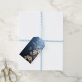 Trendy 3-D Blue Denim Print mit Kostümschmuck Geschenkanhänger (Mit Garn)