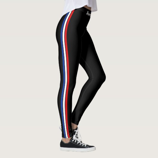 Trendy 3-Streifen-Leggings Leggings (Rechts)