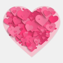 Trendy 3D Pink Heart