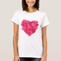 Trendy 3D Pink Heart T - Shirt