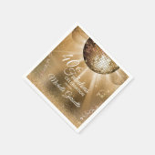 Trendy 40 & Fabulous Gold Serviette (Ecke)