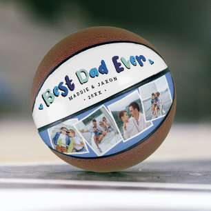 Trendy 4 Foto "Best Vater Ever" Keepake Basketbal Basketball