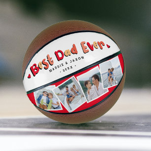 Trendy 4 Foto "Best Vater Ever" Keepake Basketball