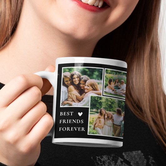 Trendy 4 Foto & Bestie Zitat Beste Freunde für imm Kaffeetasse