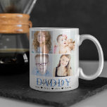 Trendy 4 Insta Foto Collage 'Best Daddy Ever' Kaffeetasse<br><div class="desc">Erstellen Sie Ihre eigene trendige Väter-Tasse mit dieser Vorlage,  mit 4 instagram quadratischen Fotos,  dem Text 'DADDY' mit Kalligraphie-Skript über dem Top 'best ever' und den Kindernamen mit niedlichen kleinen Herzen als die Spacers.</div>