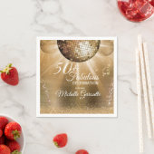 Trendy 50 & Fabulous Gold Serviette (Beispiel)