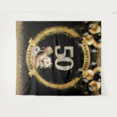 Trendy 50. Geburtstag Diamond Zahlen High Heels Wandteppich (Vorderseite (Horizontal))