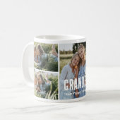 Trendy 5 Photo Collage Grandpa Kaffeetasse (Vorderseite Links)