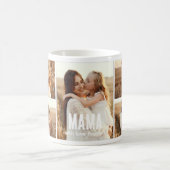 Trendy 5 Photo Collage Mama Kaffeetasse (Mittel)