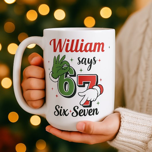 Trendy 6-7 Holiday Mug - Costum Gift Kaffeetasse