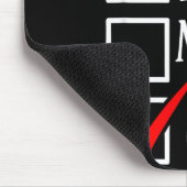 Trendy 6-7 Meme Nice Naughty 67 Christmas Funny Gr Mousepad (Ecke)