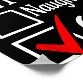 Trendy 6-7 Meme Nice Naughty 67 Christmas Funny Gr Poster (Ecke)