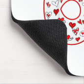 Trendy 6 7 Meme Six Seven Valentines Day 6 7  Mousepad (Ecke)