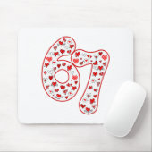 Trendy 6 7 Meme Six Seven Valentines Day 6 7  Mousepad (Mit Mouse)