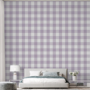 Trendy 6" Light Lila Gingham Buffalo Karo Tapete