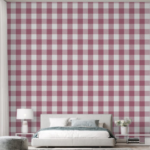 Trendy 6" Rose Rosa Buffalo Karo Tapete