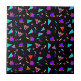 Trendy 80er Black Fliese