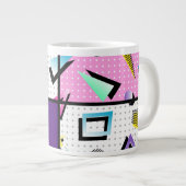 Trendy 80er Jumbo-Tasse (Vorderseite Rechts)
