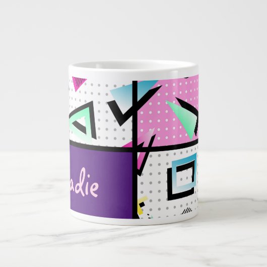 Trendy 80er Jumbo-Tasse (Vorderseite)