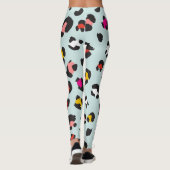 Trendy 80er Leopard Pattern Leggings (Rückseite)