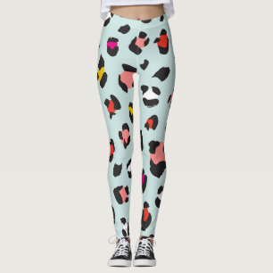 Trendy 80er Leopard Pattern Leggings
