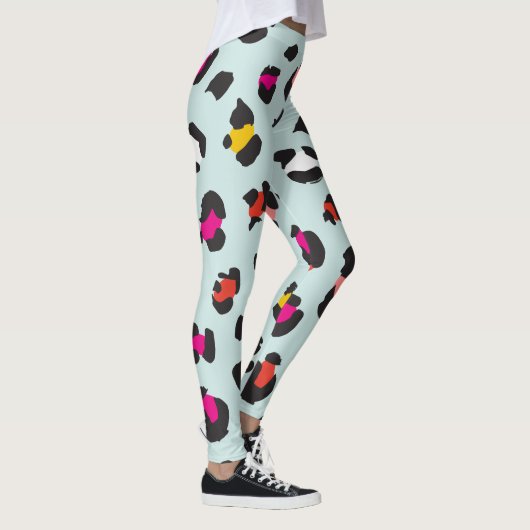 Trendy 80er Leopard Pattern Leggings (Rechts)