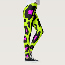 Trendy 80er Leopard Pattern Leggings