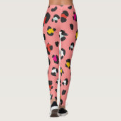 Trendy 80er Leopard Pattern Leggings (Rückseite)