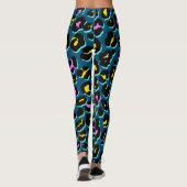 Trendy 80er Leopard Pattern Leggings (Rückseite)
