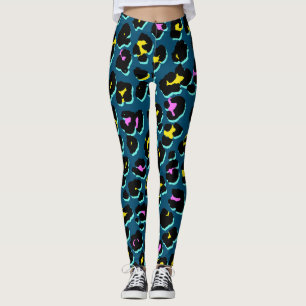 Trendy 80er Leopard Pattern Leggings